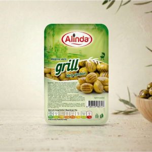 Măsline Verzi Fără Sâmburi Grill Alinda – Vidate 150 g