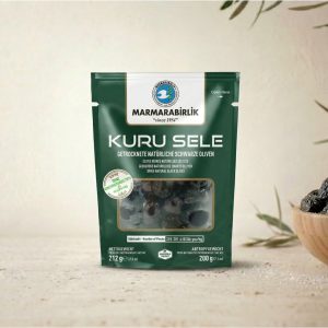 Măsline Negre Uscate Kuru Sele Marmarabirlik – Pungă Verde 212g