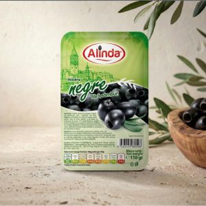 Măsline Negre Fără Sâmburi Alinda – Vidate 150 g